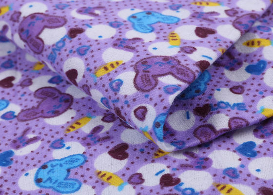 100% Organic Cotton Flannel Fabric For Bedsheet Baby Blanket Baby Blannel Clothes